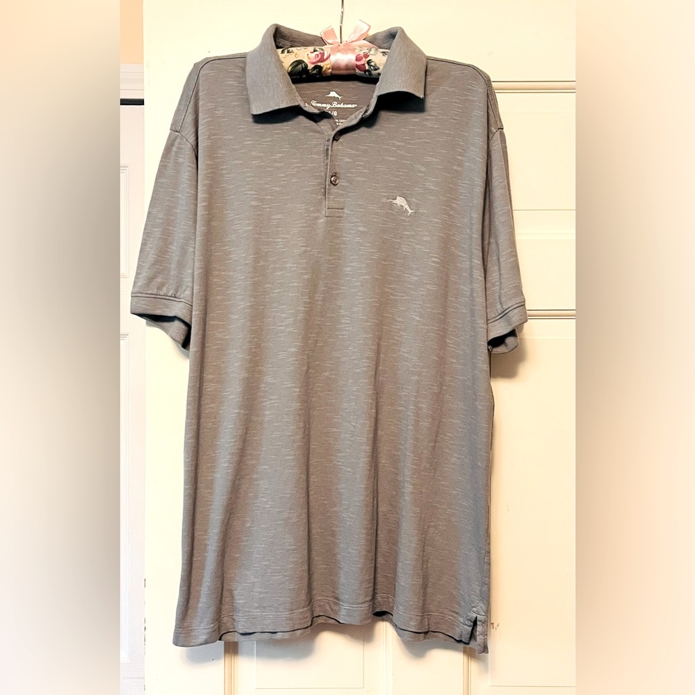 Tommy Bahama Gray Polo Shirt
